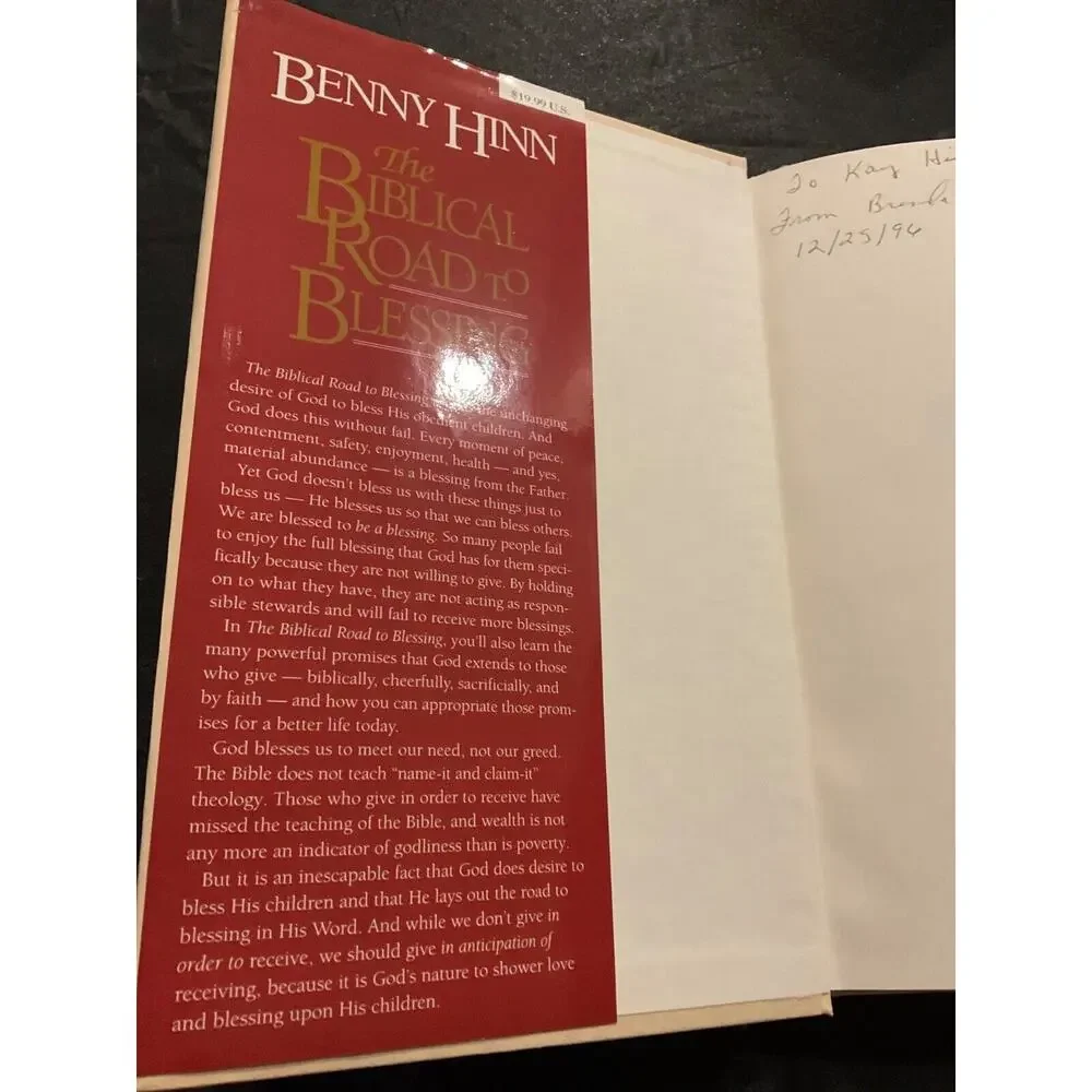 The Biblical Road to Blessing Benny‎ Hinn 1997 Hardcover Christian Faith